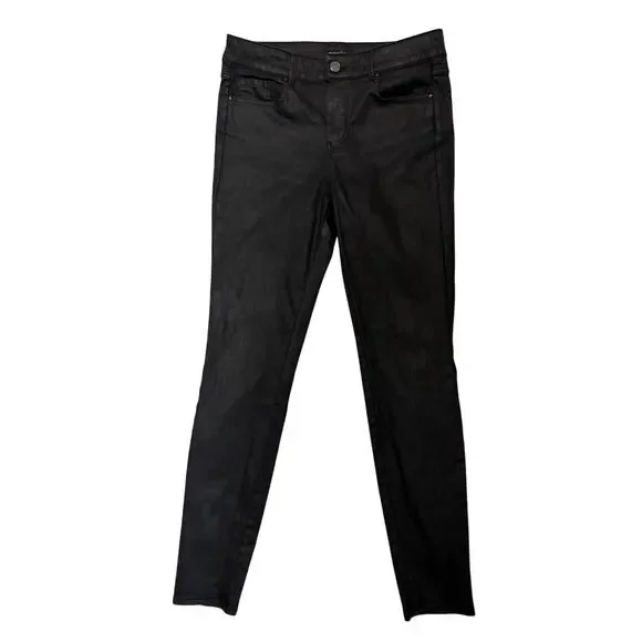MOSSIMO DUTTI Black Skinny Fit Waxed Jean Pant  | 6 - Picture 2 of 8